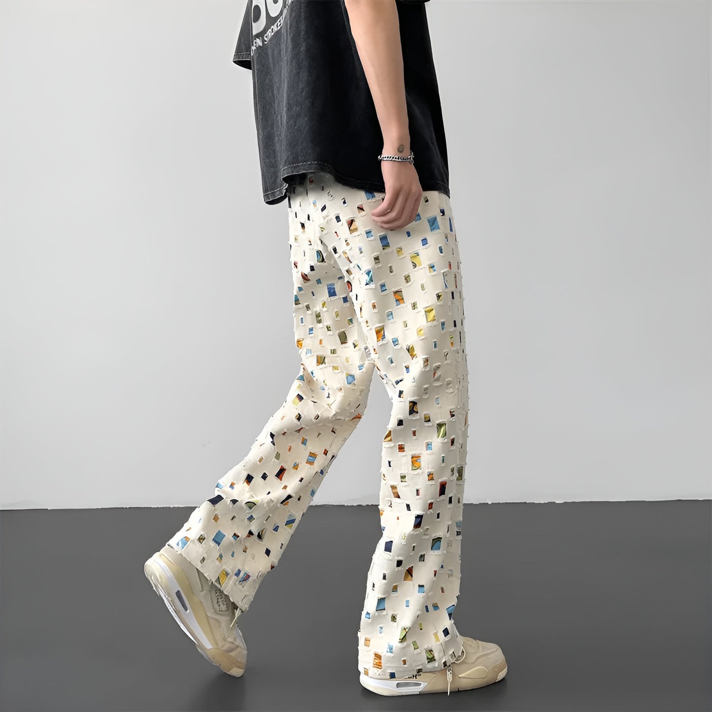 Cubism Patchwork Straight Fit Pants