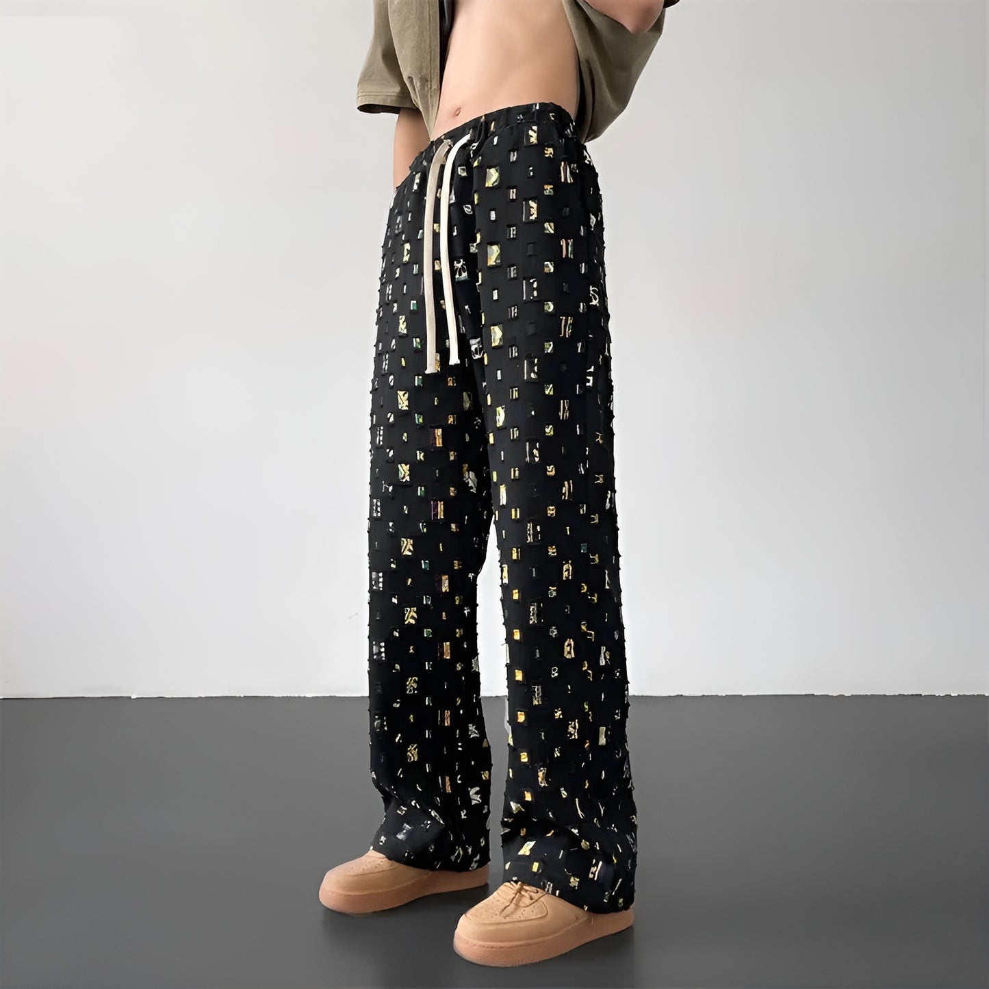 Cubism Patchwork Straight Fit Pants